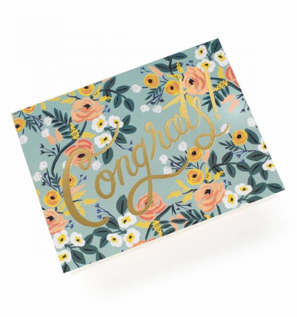 Rifle Paper Co. "Blue Meadow Congrats" Greeting Card