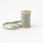Studio Carta Wood Spool Cotton Ribbon, 5 meters - Sage