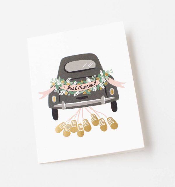 Rifle Paper Co. "Just Married Getaway" Greeting Card