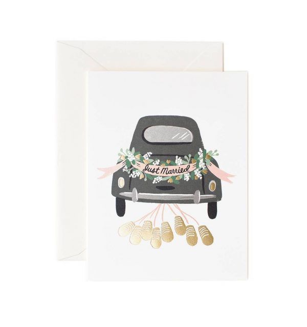 Rifle Paper Co. "Just Married Getaway" Greeting Card