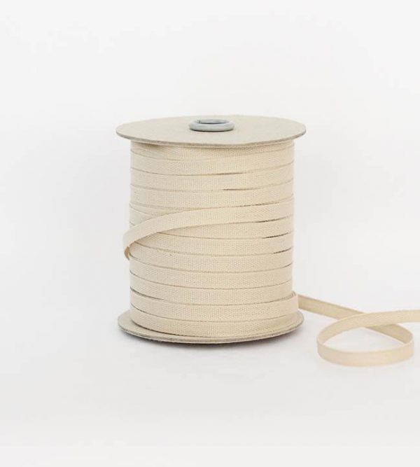 Studio Carta 6 mm Cotton Ribbon, 100 meters - Tan
