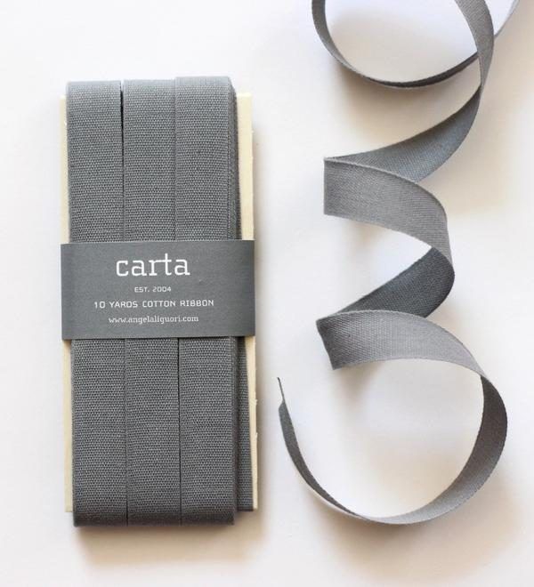 Studio Carta Cotton Ribbon 17 mm – Gravel