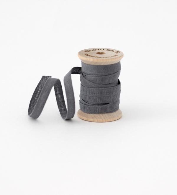 Studio Carta Wood Spool Cotton Ribbon - Gravel