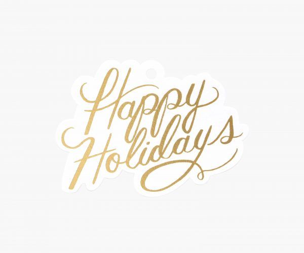 Rifle Paper Co. "Happy Holidays" Gift Tags