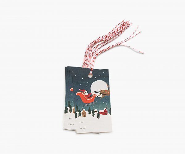 Rifle Paper Co. "Santa's Sleigh" Gift Tags