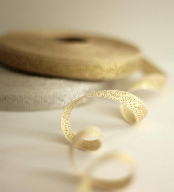 Studio Carta 15 mm Metallic Loose Weave Cotton Ribbon