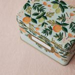 Rifle Paper Co. "Citrus Floral" Tin Recipe Box
