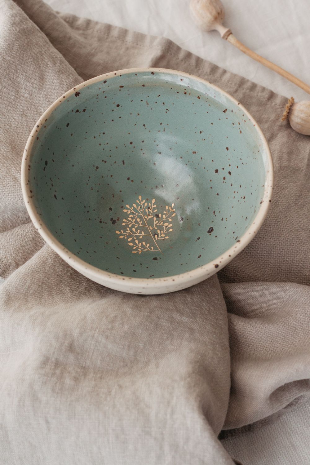 Marinski Handmade Ceramic Bowl - Mint