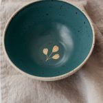Marinski Handmade Ceramic Bowl - Dark Green