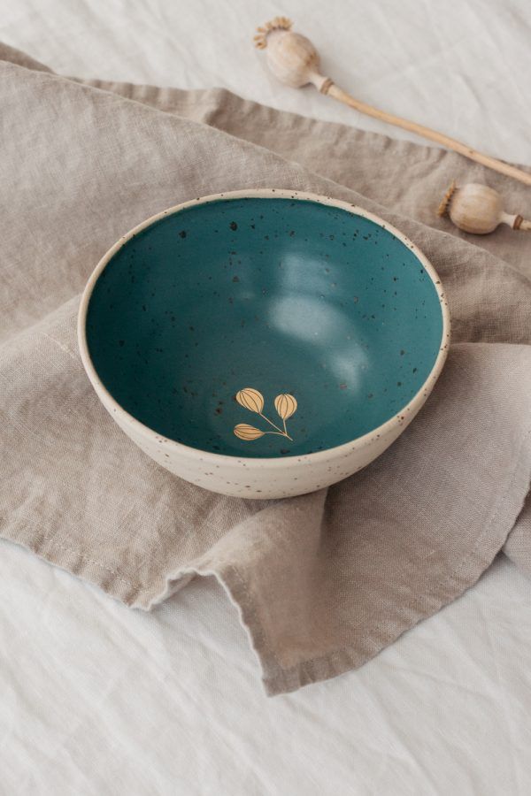 Marinski Handmade Ceramic Bowl - Teal