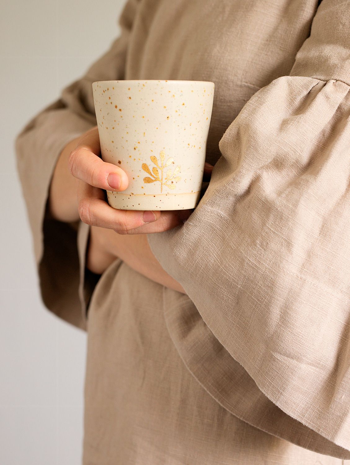 Marinski Handmade Ceramic Cup - Cream
