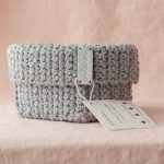 Small Handmade Crochet Basket - Grey