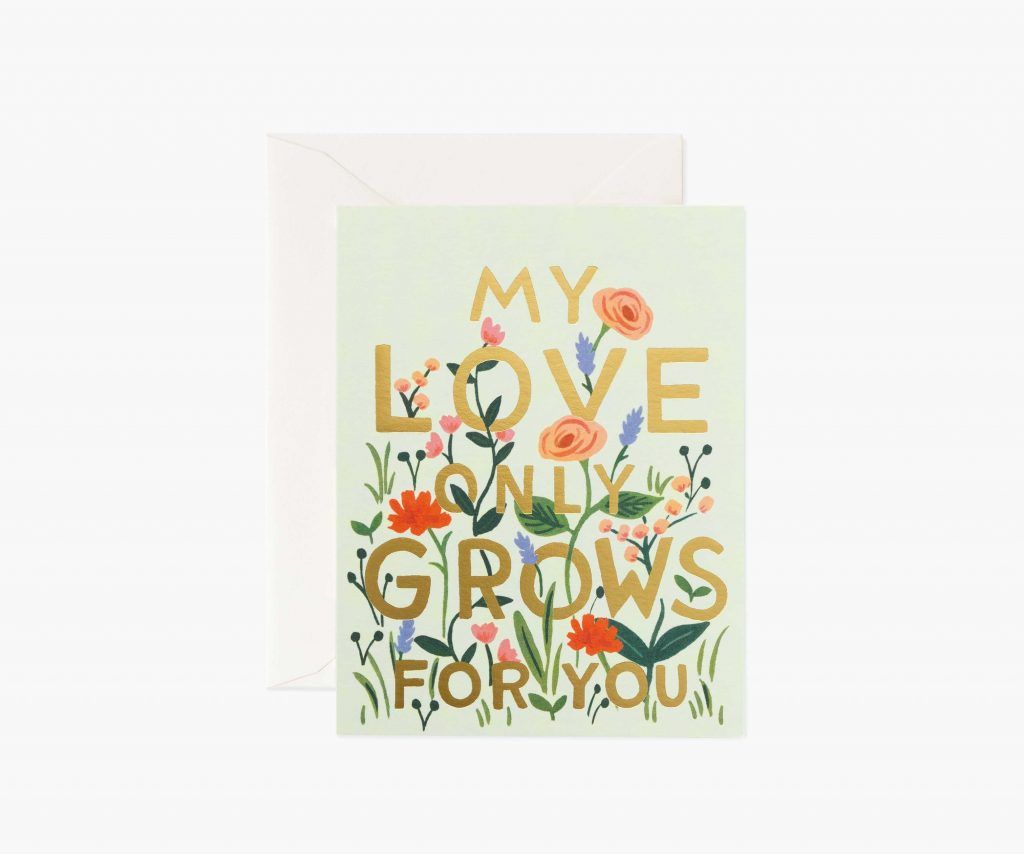 Rifle Paper Co. "Love Grows" Love Card