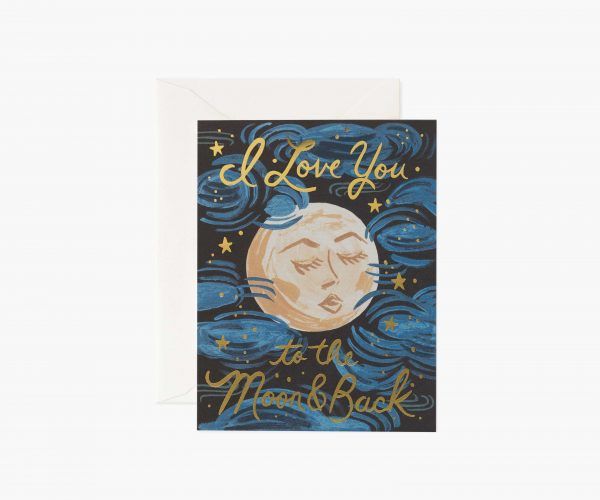 Rifle Paper Co. "To the Moon and Back" Love Card