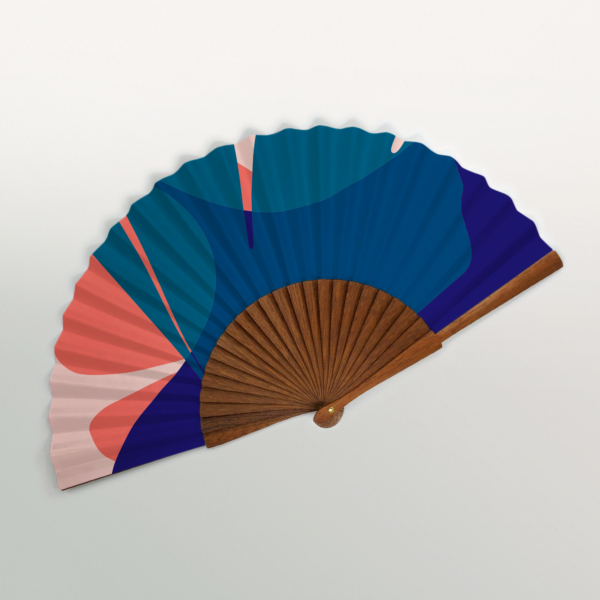 Amalfi "Ginkgo Pop" Handmade Folding Fan