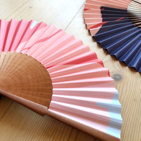 "Ginkgo Pop" Handmade Folding Fan