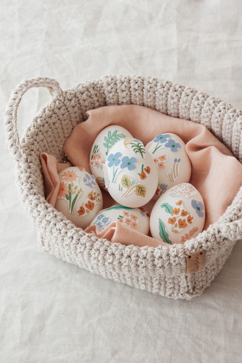 Floral Easter Eggs Dissolvable Wrapping Paper