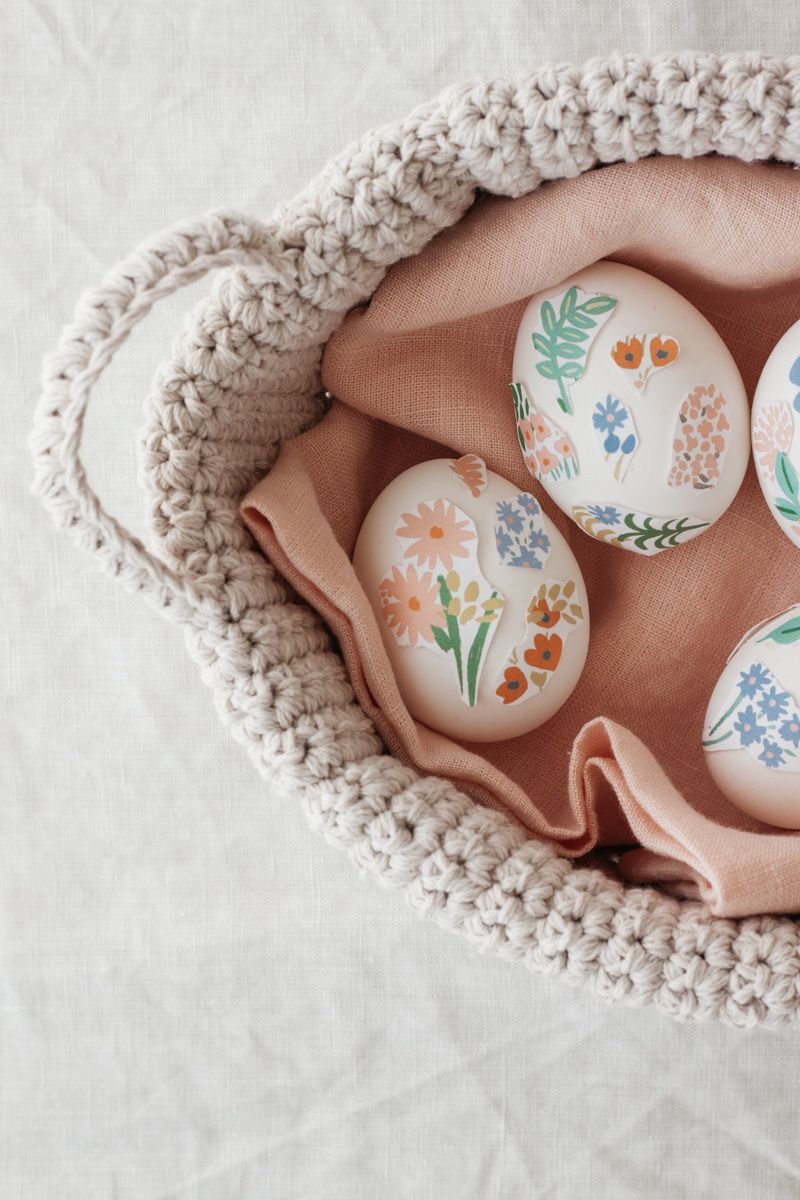 Floral Easter Eggs Dissolvable Wrapping Paper