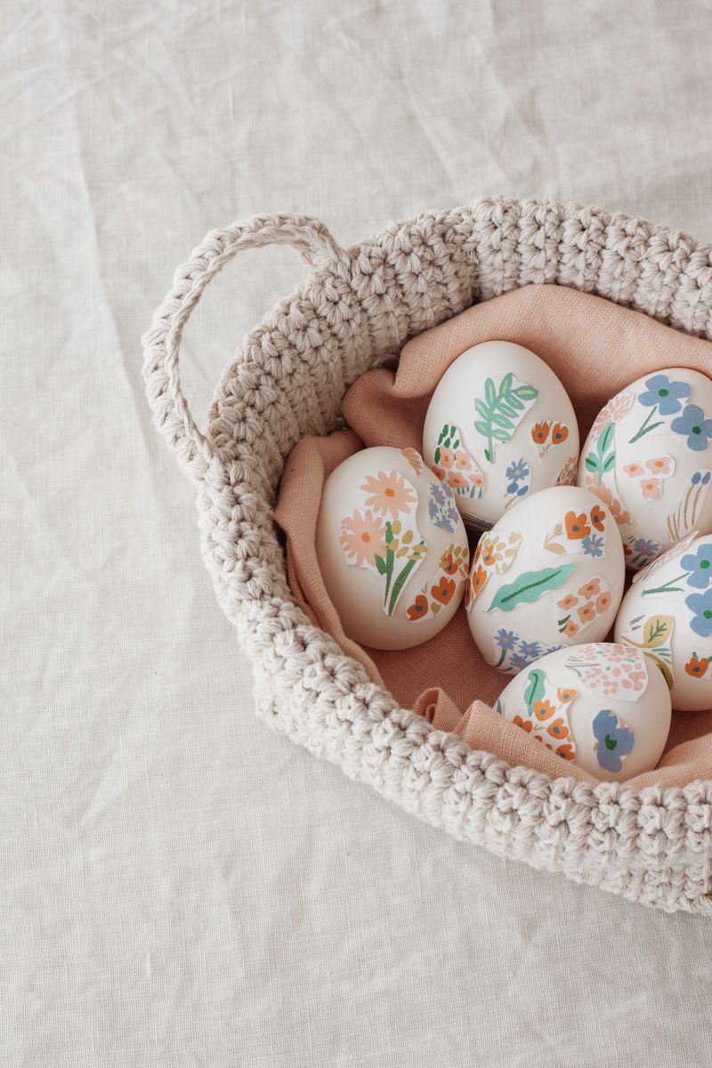 Floral Easter Eggs Dissolvable Wrapping Paper