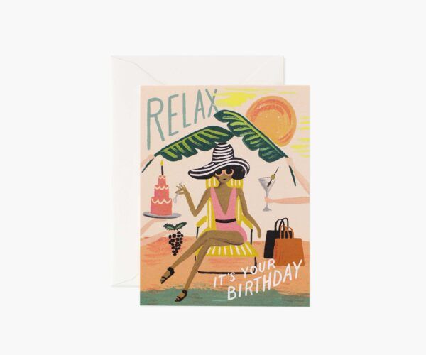 Rifle Paper Co. "Relax Birthday" Greeting Card