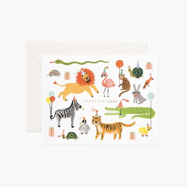Rifle Paper Co. "Party Animals" Greeting Card