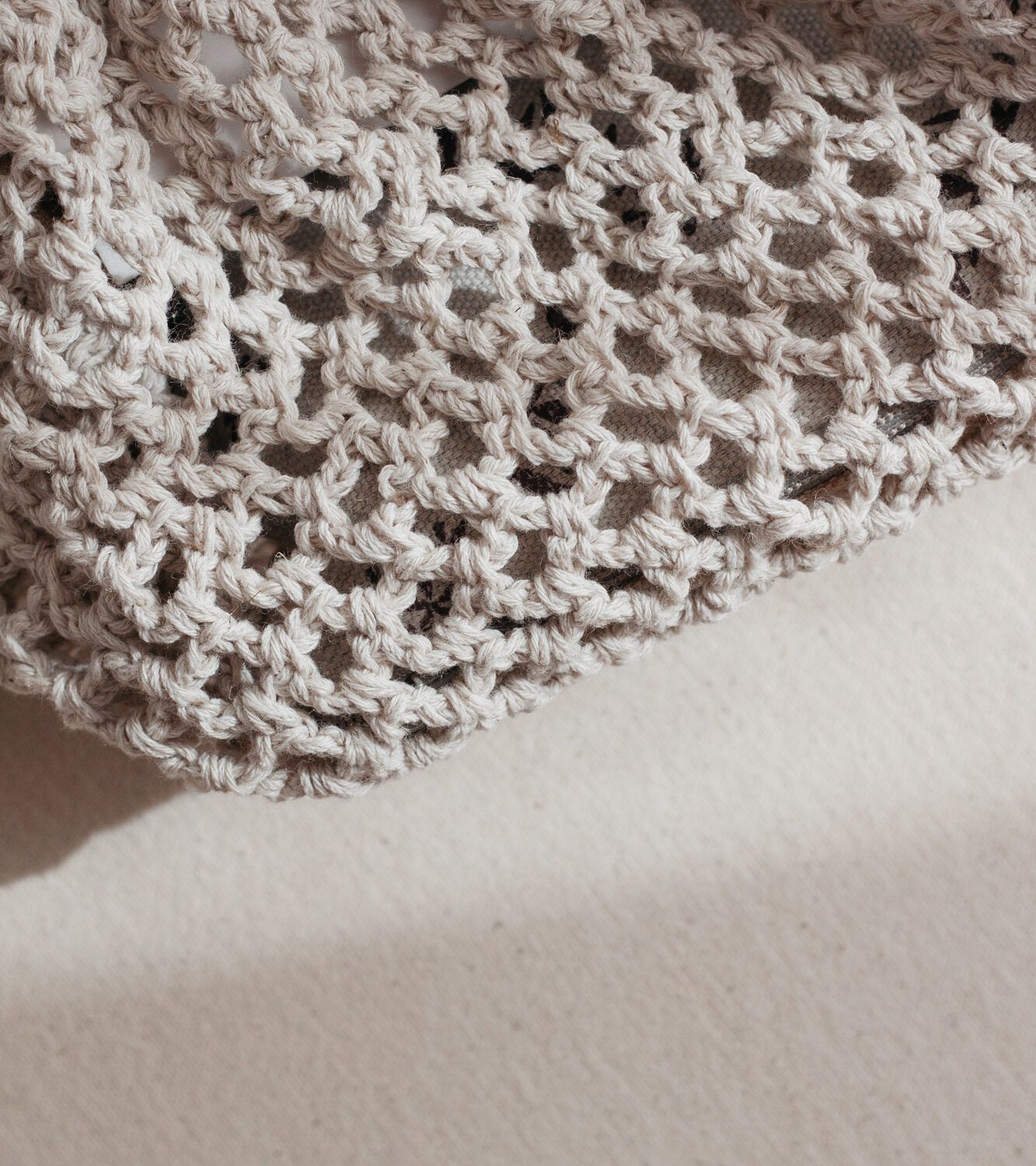 Crochet Net Bag - Cream
