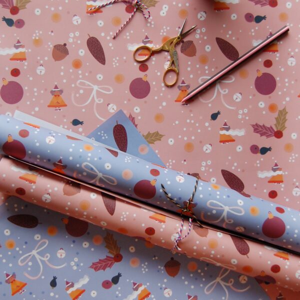 Christmas Wrapping Paper Set of 2