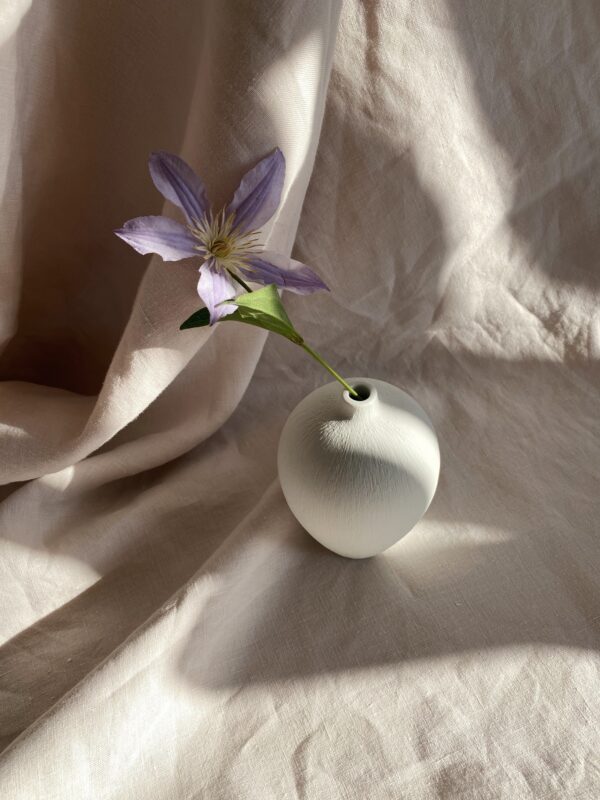 Ebba Medium Ceramic Vase - White
