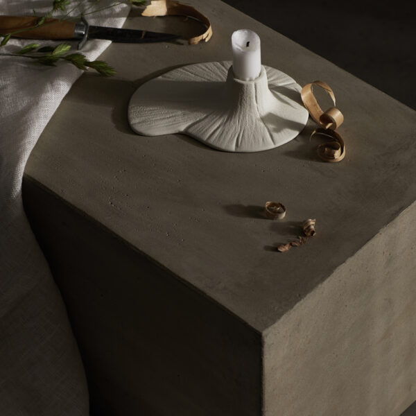 Stam Candle Holder - Cream White