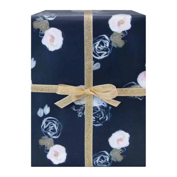 Blue Florals Wrapping Paper Sheet