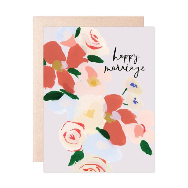 Happy Marriage Bouquet Card