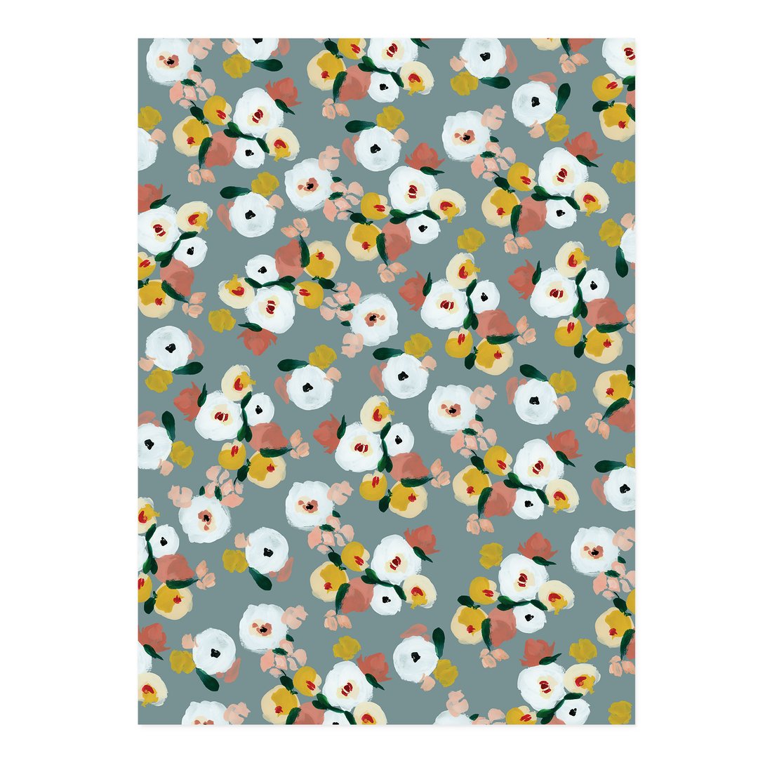 Dusk Florals Wrapping Paper Set of 2