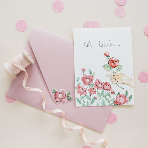 *Special* Home & Fleur Hand-painted Gift Certificate - Peonies