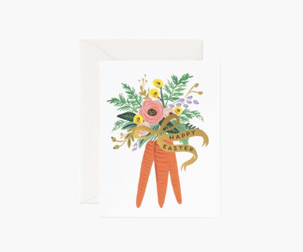 Rifle Paper Co. "Carrot Bouquet" Easter Card