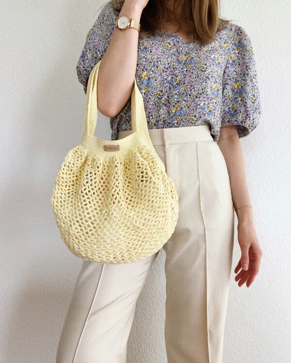Crochet Net Bag - Lemon