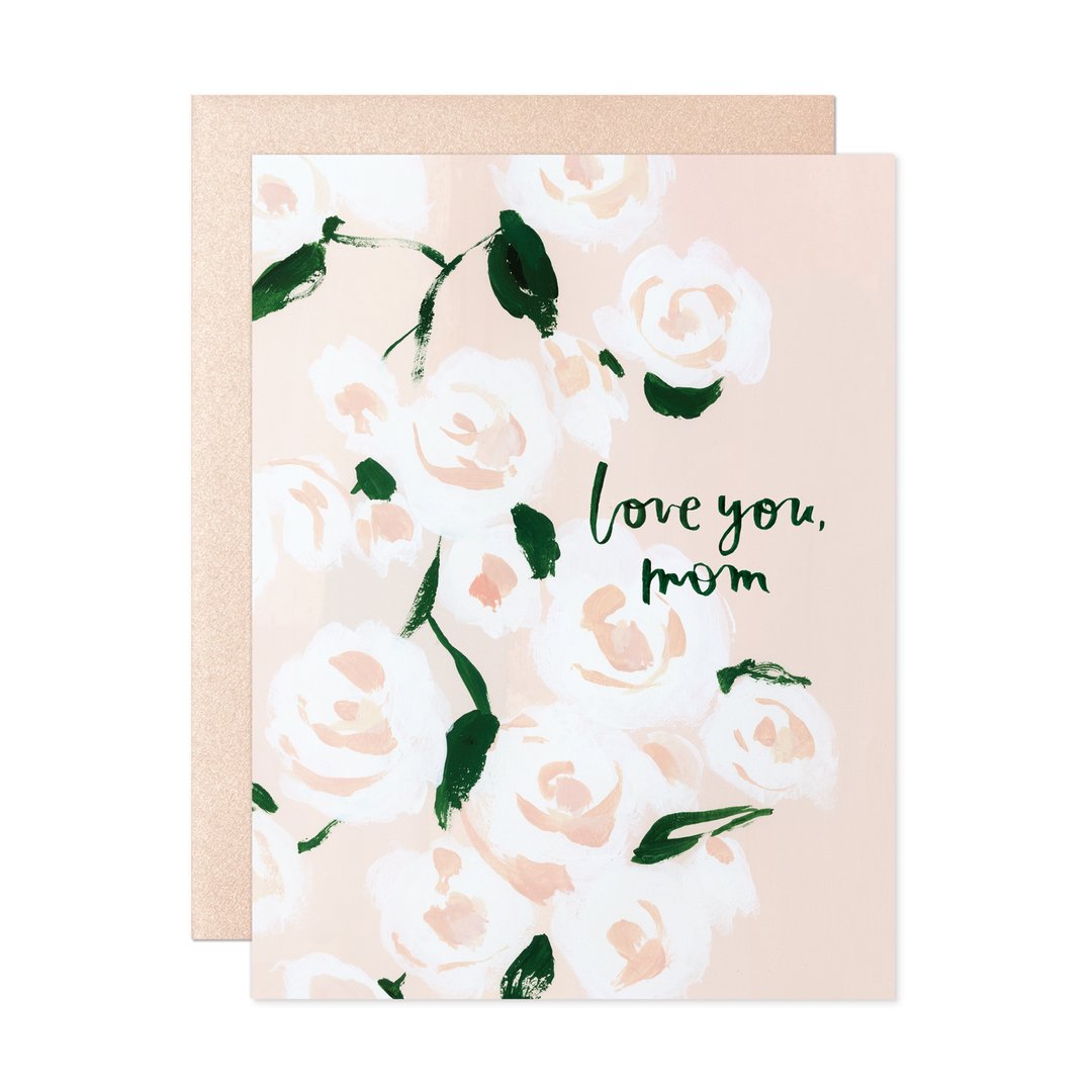 Love You Mom Roses Card