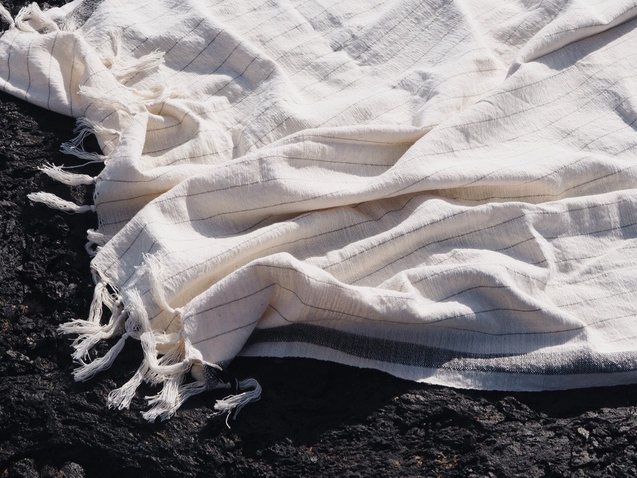 Handwoven Beach Towel - Bahia Black