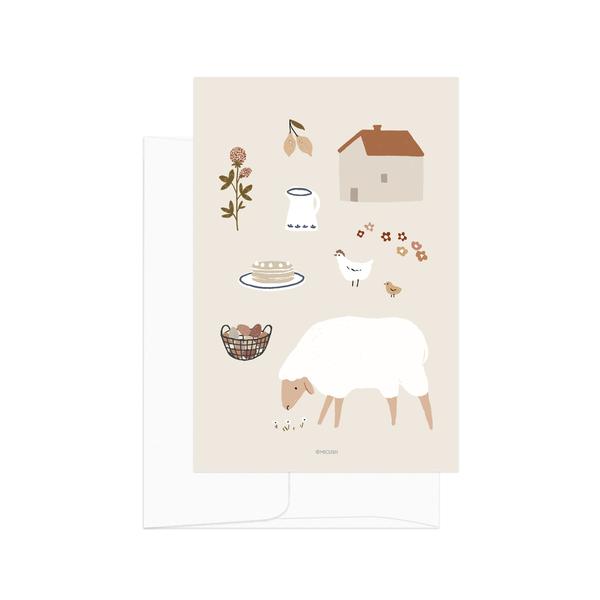 Simple Life Sheep Card