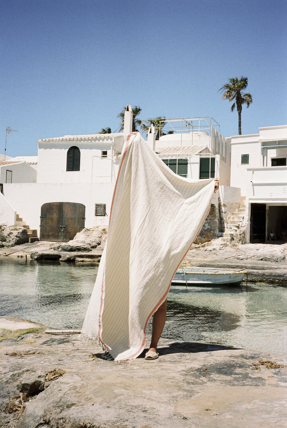 Handwoven Beach Towel - Bahia Coral