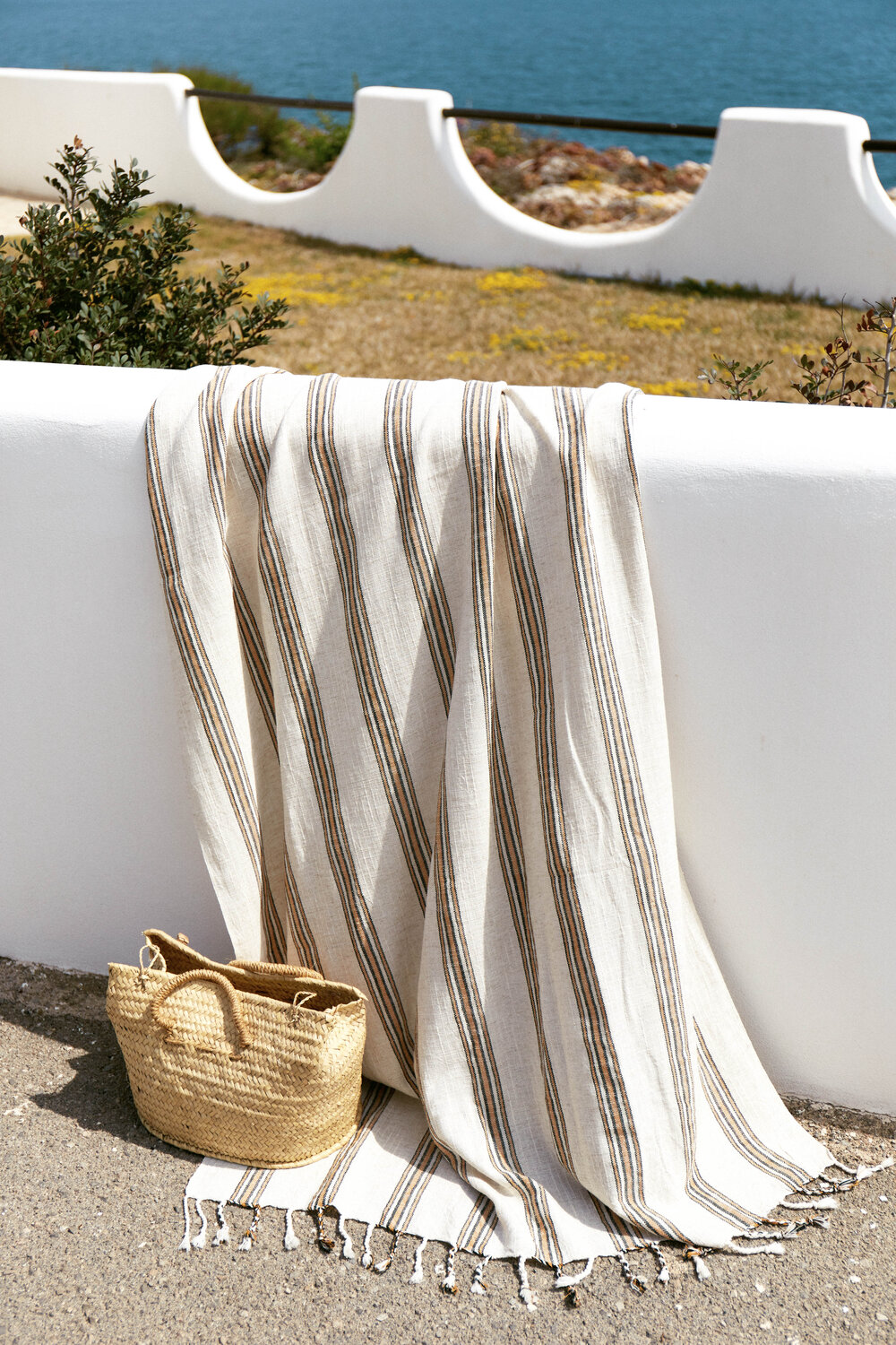 Handwoven Beach Towel - Apricot