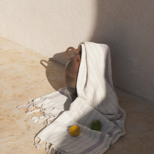 Handwoven Beach Towel - Bahia Lavender
