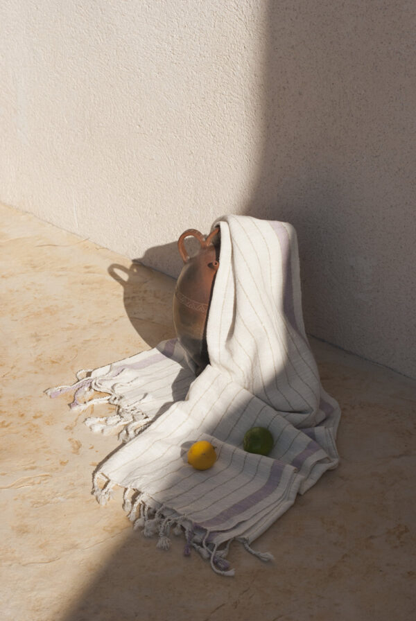 Handwoven Beach Towel - Bahia Lavender