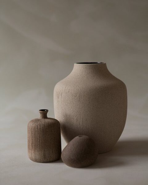 Kyoto Ceramic Vase - Sand