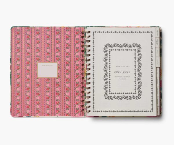 Rifle Paper Co. 2025-2026 "Dahlia" 17-Month Large Planner