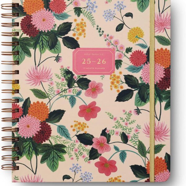 Rifle Paper Co. 2025-2026 "Dahlia" 17-Month Large Planner