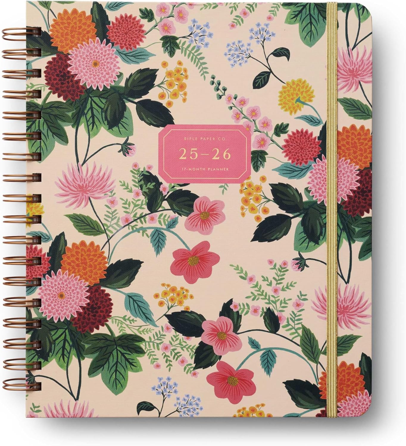 Rifle Paper Co. 2025-2026 "Dahlia" 17-Month Large Planner