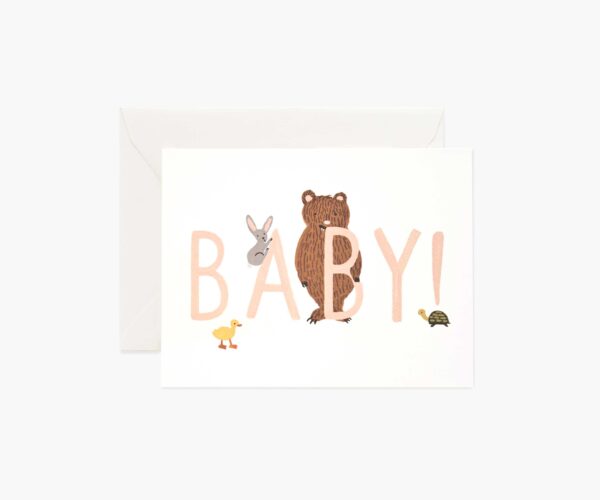 Rifle Paper Co. "Baby! Peach" Greeting Card