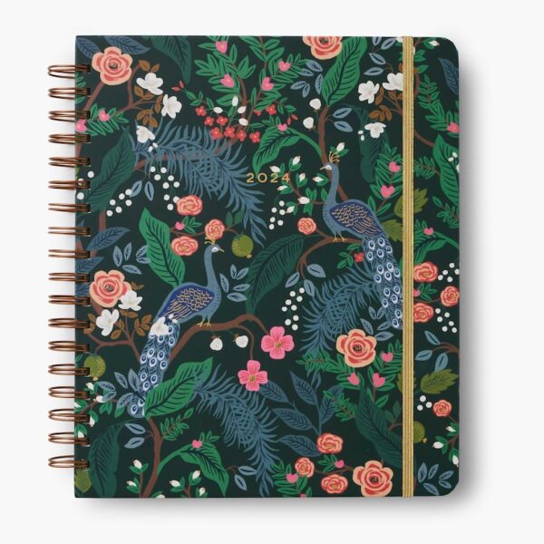 Rifle Paper Co. 2024 "Peacock" 17-Month Large Planner