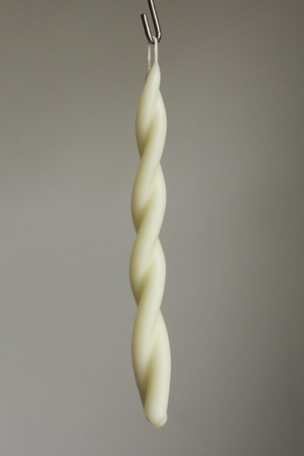 Beeswax Twisted Candle - Milk