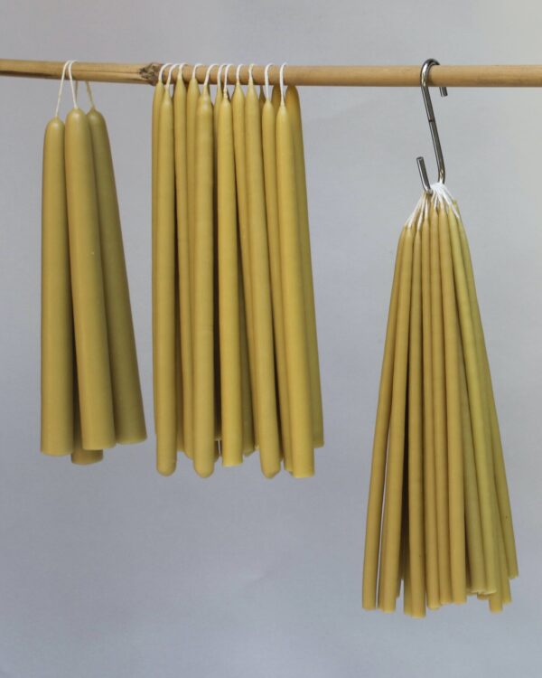 Beeswax Dining Candles - Natural